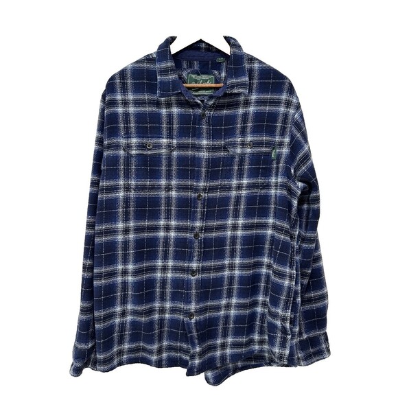 Woolrich Mens Shirt Extra Large Button Up Flannel Thick Shacket Pockets Heavy - Picture 1 of 11